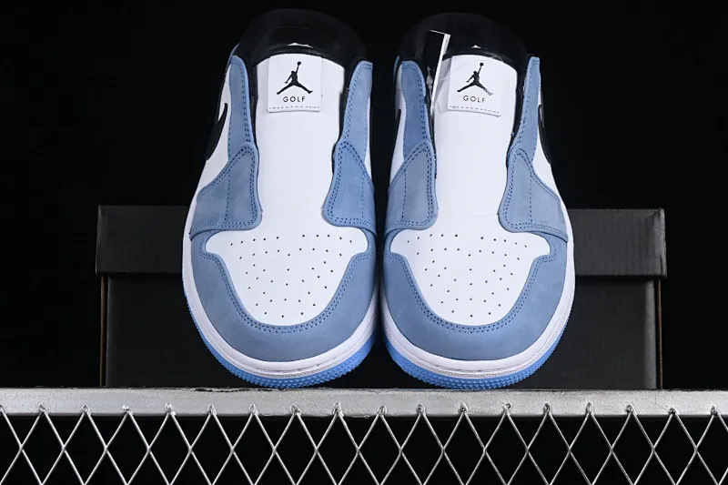All categories Air Jordan Jordan series basketball shoes Air Jordan 1 Low Air Jordan 1 Mule Golf "University Blue" AJ1 Joe 1 North Carolina Blue Golf kick FJ1214-400